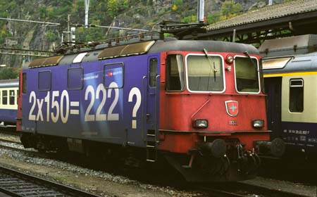 SBB Re 4/4 II 11322 in Brig