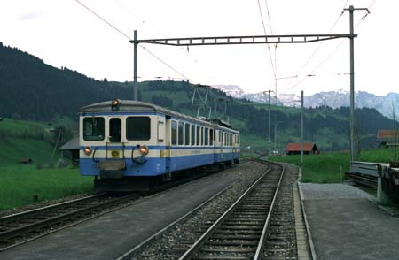 MOB BDe 4/4 3001 & ABt 3301 in Blankenburg