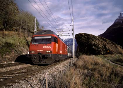 SBB Re 460 bei Ausserberg