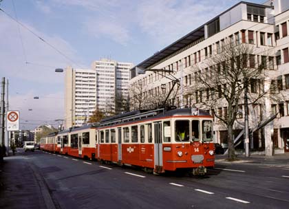 Überführung des FB Be 4/6 61 zum FB-Depot in der Forch