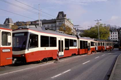 Überführung des FB Be 4/6 61 zum FB-Depot in der Forch