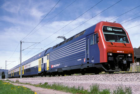 SBB Re 450 030-Pendel bei Meilen