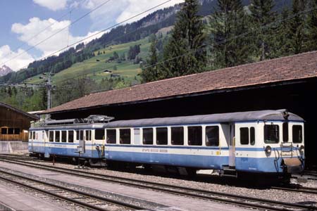 MOB BDe 4/4 3002 & ABt 3302 in Lenk