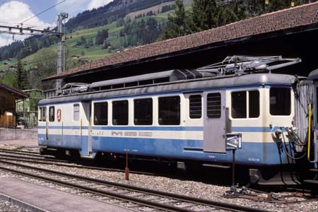 MOB BDe 4/4 3002 & ABt 3302 in Lenk