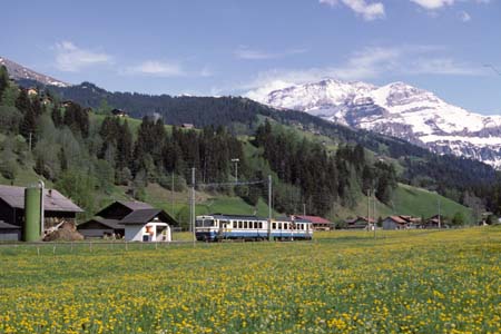 MOB Be 4/4-Pendel in Boden (Lenk)