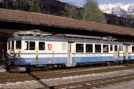 MOB BDe 4/4 3002 & ABt 3302 in Lenk