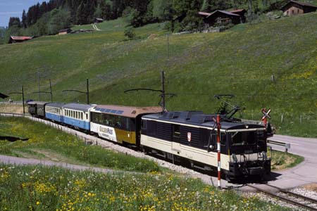 MOB GDe 4/4 bei Les Combes