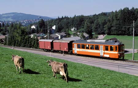 TB BDe 4/4 6 mit Gkb 61 & Gkb 62 bei Notkersegg