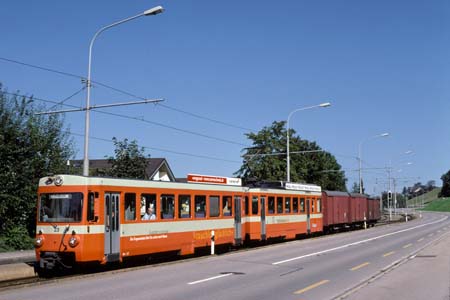 TB BDe 4/8 23 mit Gkb 61 & Gkb 62 & Gk-v 35 bei Notkersegg