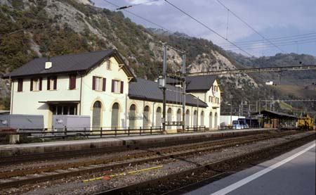 Bahnhof LLB in Leuk