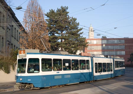 VBZ Be 4/8 2102 in Zürich Platte