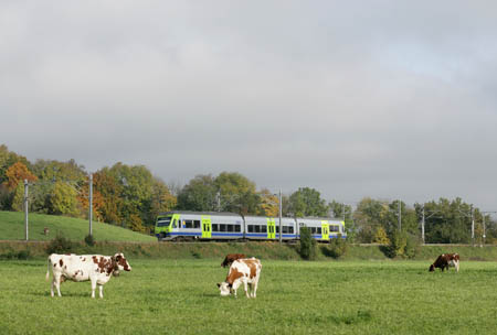 BLS RABe 525 bei Fribourg