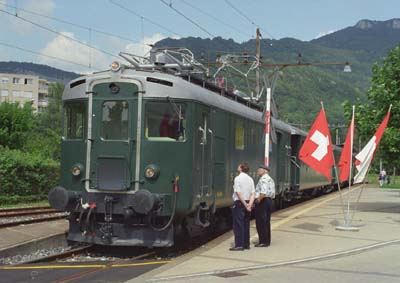 OeBB RFe 4/4 601 in Oensingen