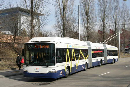 VBZ DGT Tb 199 (TPG ex-783) in Zrich Micafill
