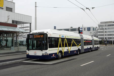 VBZ DGT Tb 199 (TPG ex-783) in Zrich Farbhof