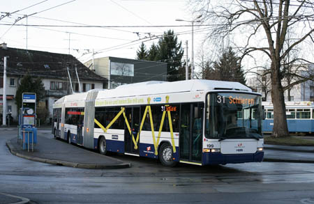 VBZ DGT Tb 199 (TPG ex-783) in Zrich Farbhof