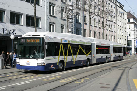 VBZ DGT Tb 199 (TPG ex-783) in Zrich Farbhof