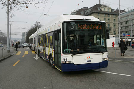 VBZ DGT Tb 199 (TPG ex-783) in Zrich Micafill