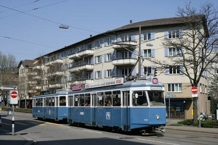 VBZ Be 4/4 & B4 in Zürich Salersteig