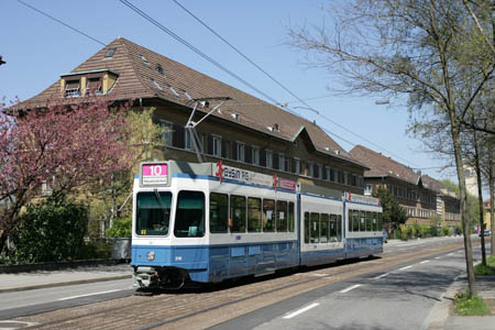 VBZ Be 4/8 in Zürich Letzistrasse