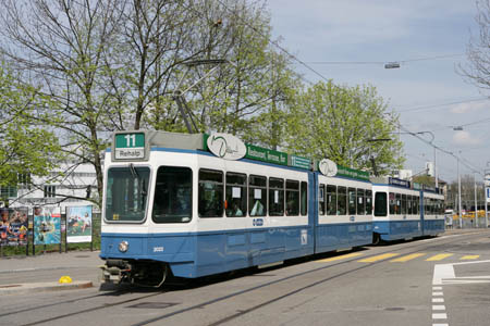 VBZ Be 4/6 & Be 4/6 in Zürich Regensbergbrcke