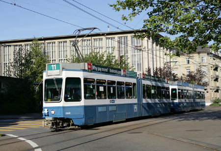 VBZ Be 4/6 & Be 4/6 in Zürich Kreuzplatz