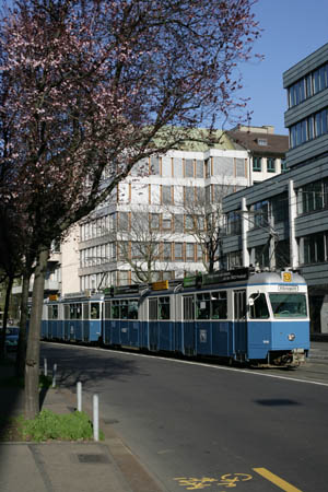 VBZ Be 4/6 & Be 4/6 in Zürich Stockerstrasse
