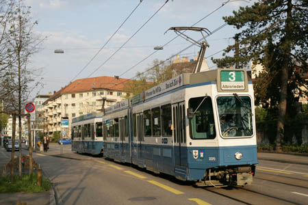 VBZ Be 4/6 & Be 2/4 in Zürich Krematorium Sihlfeld