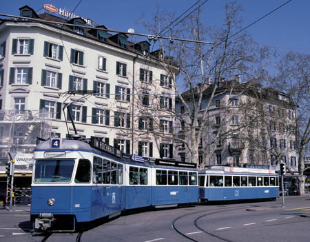 VBZ Be 4/6 & B4 in Zürich Sihlquai