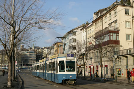 VBZ Be 4/6 & Be 2/4 in Zürich Rudolf-Brun-Brcke