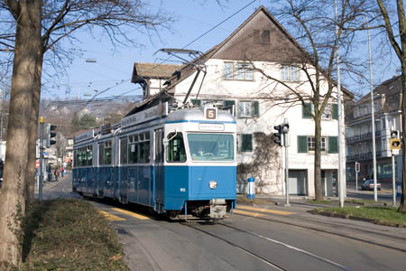 VBZ Be 4/6 in Zrich Kirche Fluntern