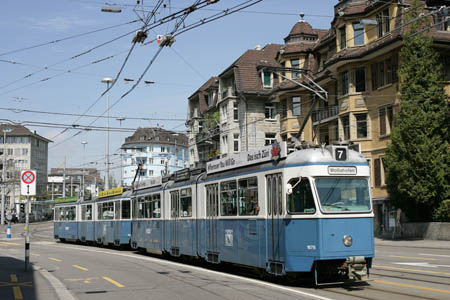 VBZ Be 4/6 & Be 4/6 in Zürich Schaffhauserplatz