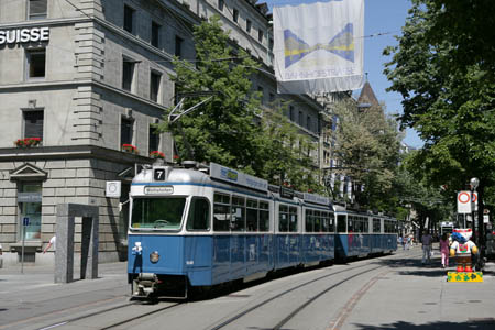 VBZ Be 4/6 & Be 4/6 in Zürich Rennweg