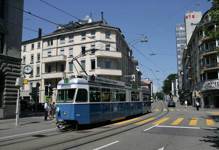 VBZ Be 4/6 in Zürich Bhf. Selnau