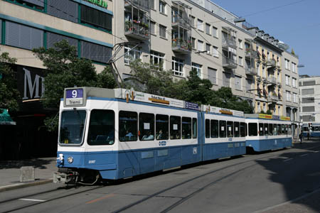 VBZ Be 4/6 & Be 2/4 in Zürich Stauffacher