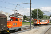 OC Ee 2/2 1 und BDe 4/4 13 in Chavornay